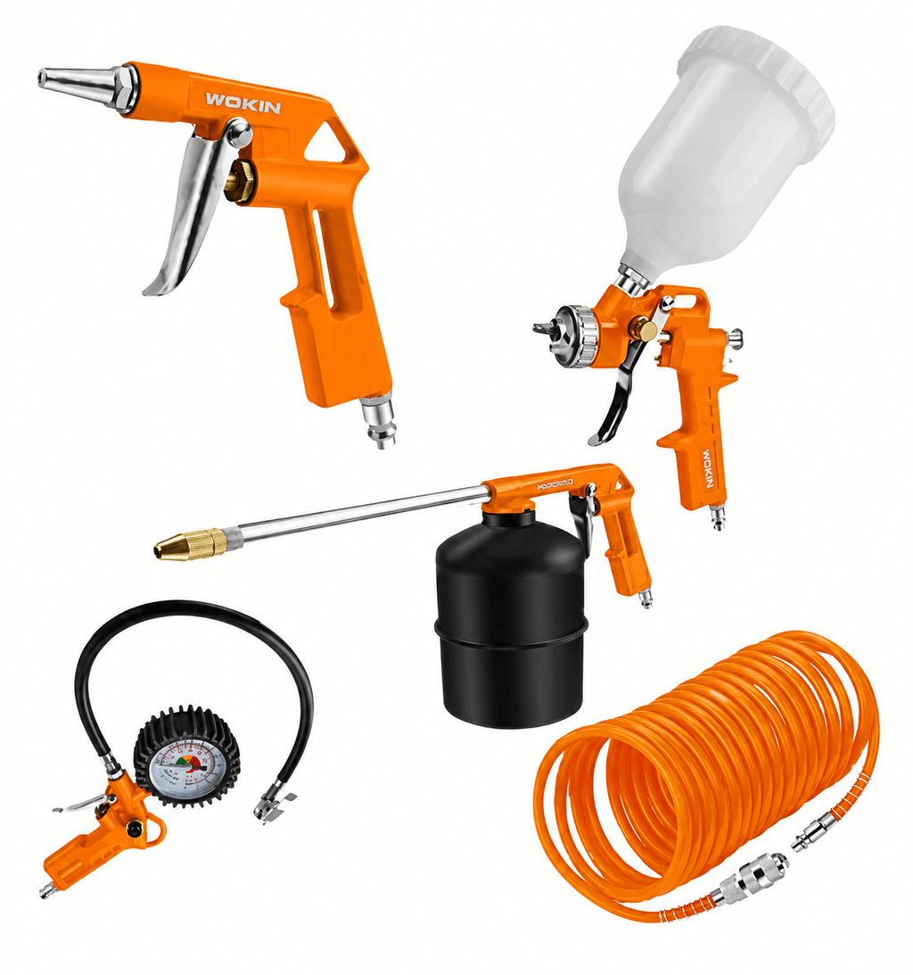 Kit Accesorios Herramientas Para Compresor 5 Piezas Wokin - Palacio Ferretero