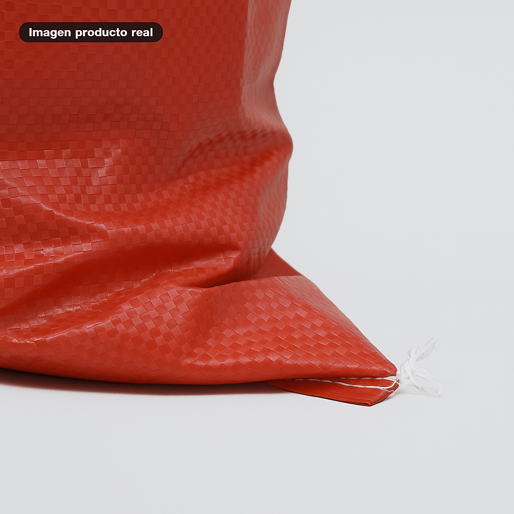 Saco Tipo Papero 100 Unidades Rojo - Palacio Ferretero